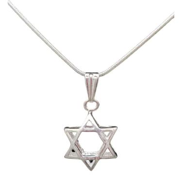 Imagem de Gargantilha/Colar/Corrente Com Pingente Estrela De Davi