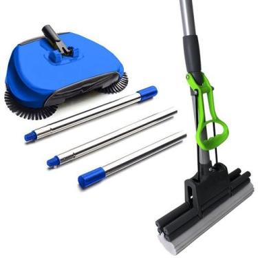 Imagem de Rodo Magico Espuma Absorvente e Vassoura Magica Varredora - VendasShop