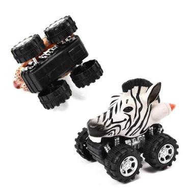 Imagem de Carros de brinquedo de dinossauros para crianças puxam para trás brinq