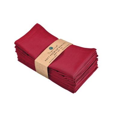 Imagem de Guardanapos de pano FINGERCRAFT, pacote com 12, 46x46 cm, algodão e li