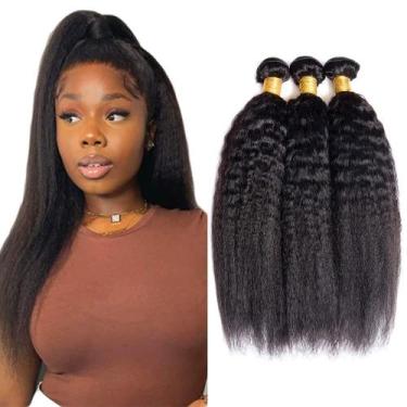 Imagem de Pacotes de cabelo WuvusNM Brazilian Remy Yaki Straight 40cm 3x