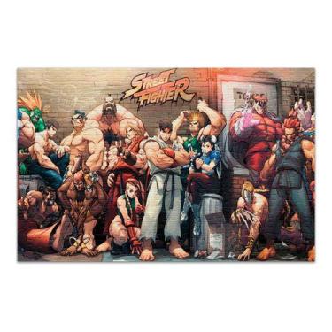 Imagem de Quebra Cabeça Personalizado Street Fighter 120 Peças - Pomps Geek