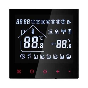 Imagem de Termostato Inteligente WiFi Controlador De Temperatura Tuya Smart Life