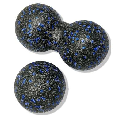 Imagem de TzzXzz Bola de Massagem de Amendoim-Bola de Massagem de Lacrosse Dupla E Bola de Mobilidade para Fisioterapia-Ferramenta de Massagem de Tecido Profundo para Liberação Miofascial, Relaxante Muscular, M