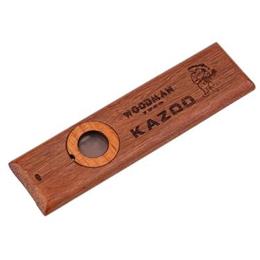 Imagem de RiToEasysports Saxofone Kazoo de Madeira Vintage para Guitarra Ukulele, Compacto e Portátil Com 2 Membranas de Reposição