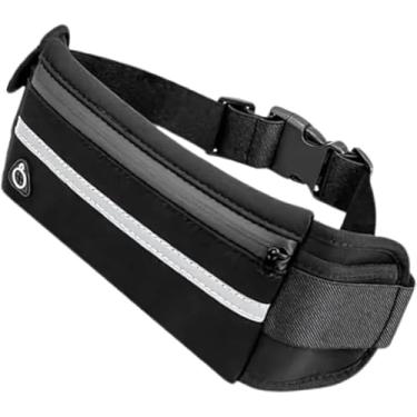 Imagem de Kit 2 Pochete Slim Fitness Corrida Academia Porta Celular Bike Preta para Corrida de Trilha e Acampamento Masculina Feminina Impermeável Esportiva By AUDIOVOICER