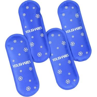 Imagem de Bolsas de gelo YOUSHARES para estojo de viagem de insulina - Bolsas de gelo reutilizáveis ​​adequadas para estojo de transporte de caneta de insulina para diabéticos (4 pacotes)