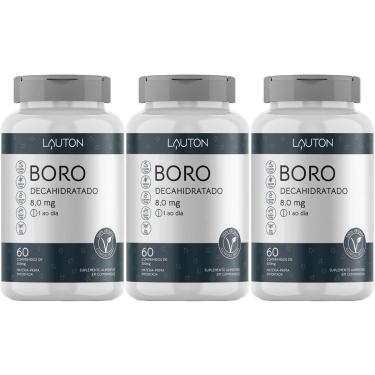 Imagem de Kit 3X Boro Decahidratado - 60 Comprimidos - Lauton Nutrition-Masculino