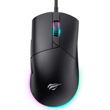 Imagem de Mouse Gamer Havit Ms1038 8000 Dpi 7 Botões Preto Ergonômico Preto