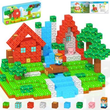 Imagem de Blocos magnéticos Toy Coodoo STEM Building Tiles para crianças a parti