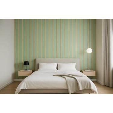 Imagem de Placas Ripadas Adesivas em MDF Verde (100)