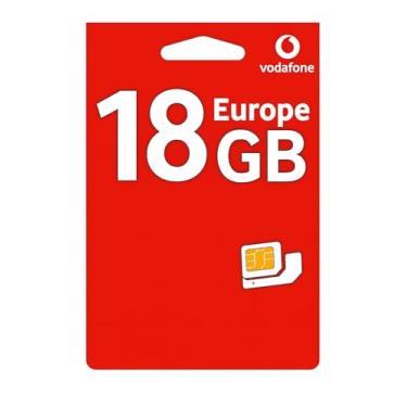 Imagem de Chip Europa Vodafone + Franquia 18GB + Chamadas - 30 Dias