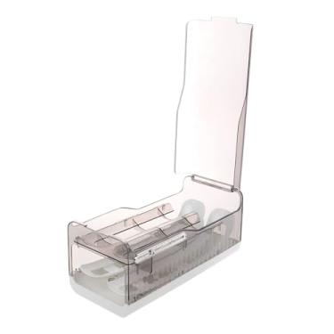 Imagem de Dispenser for Refrigerator Space-saving Plastic Storage Box Detachable Design Capacity Kitchen Fridge Essential Light Luxury Grey