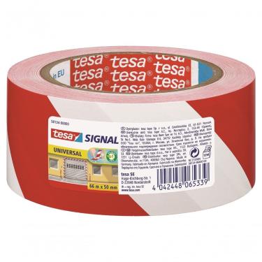 Imagem de Fita De Sinalização-demarcação Adesiva Vermelho-branco 50mmx66m Tesa 58134