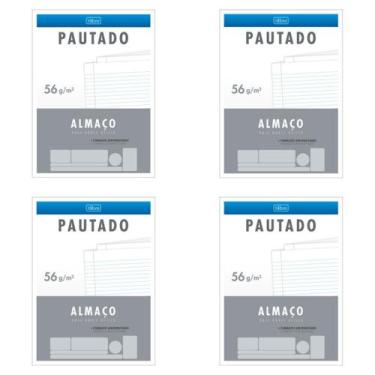 Imagem de Papel almaço A4 Tilibra 200x275mm 56g com 16 folhas kit 4 unidades