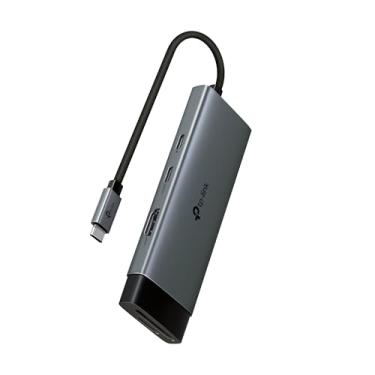 Imagem de TP-Link Adaptador multiportas USB C Hub 7 em 1 (UH7020C) | 4K @ 60Hz HDMI, SD e microSD, entrega de energia de 100W, 1 × USB-C, 2 portas USB-A | Dongle de alta velocidade de 5 Gbps | Compatível com