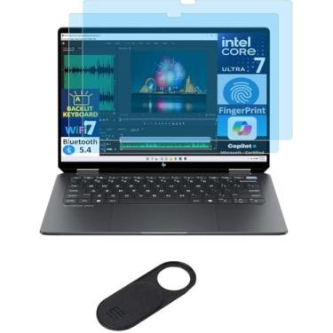 Imagem de Pacote com 2 protetores de tela para laptop HP OmniBook 5 Flip 2 em 1 de 14 polegadas 2025 (14-fp0000), antiluz azul, antirreflexo reduz a tensão ocular