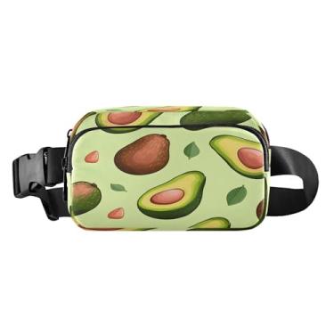 Imagem de CEBUGI Mini pochetes de caminhada para homens e mulheres, abacate verde, moderno, resistente à água, com cinto ajustável para treino, viagem, corrida