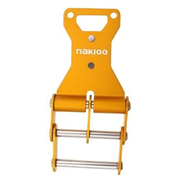 Imagem de FashionCha Presilha para Cinto de Ferramentas em Liga de Alumínio, Fácil de Instalar E Remover Rapidamente, Ideal para Eletricistas E Profissionais Da Construção, Amarelo Fixo, Tamanho real