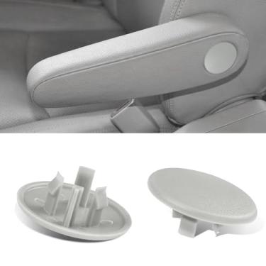 Imagem de HEVLE 2 peças de tampa de apoio de braço, substituição de peças de assento para Chevy Tahoe Cadillac Escalade Suburban Yukon 07-19, 15279689, assento traseiro esquerdo ou direito, parafuso de