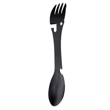 Imagem de Zerodis Conjunto de Utensílios de Acampamento Portátil, Garfo de Colher Multifuncional para Caminhadas, Montanhismo, Pesca, Conjunto de Talheres de Atividades Ao Ar Livre