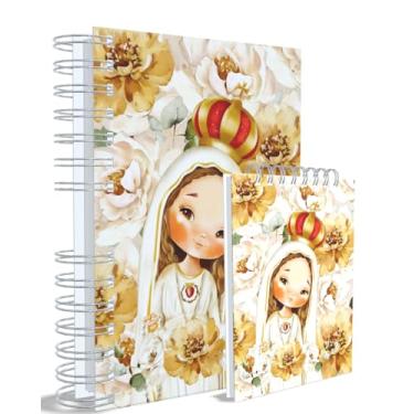 Imagem de Agenda Católica 2026 + Bloco de Anotações, Nossa Senhora das Graçase Fátima, Azul, Capa 7