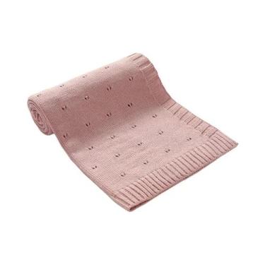 Imagem de Cobertor De Malha Xadrez Para Bebês Recém-nascidos, Meninos E Meninas,