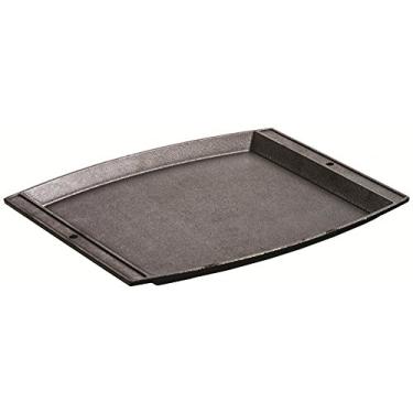 Imagem de Lodge Grelha retangular de ferro fundido temperado – 38 x 31 cm. Bandeja de servir Jumbo Chef