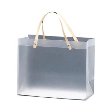 Imagem de 10 PCS Sacola Esmerilhada PVC Impermeável Transparente Ecológico Compa