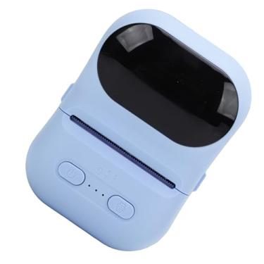 Imagem de Dpofirs Impressora Térmica Portátil, Fabricante de Adesivos Térmicos de Bolso Bluetooth, Impressão Em Preto e Branco Com APP, Impressora de Etiquetas de Código de Barras para Joias de (Azul)