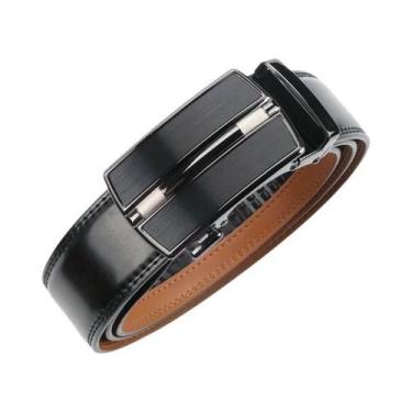 Imagem de Cinto Masculino De Couro Genuíno Com Fivela Automática Ajustável Casua