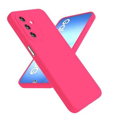 Imagem de mwpvkx Capa de telefone para Galaxy a17 5g: capa de telefone protetora de silicone líquido de grau militar armadura resistente para Samsung Galaxy a17 (rosa choque)