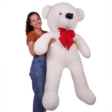 Imagem de Urso Teddy Gigante 1,40M LuckBaby - 226, Baunilha vermelho