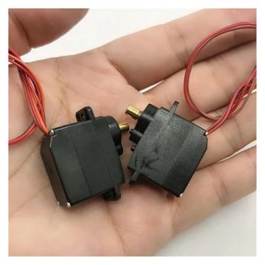 Imagem de 2 peças/lote M10 Electronic Starter Caixa de engrenagens de metal completa DC 5V 3V-6V 23RPM-52RPM 5-Wire Steering Gear Precision 360 graus para carro de escalada robô