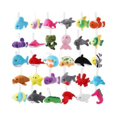 Imagem de Chaveiro De Pelúcia Kawaii 30PCS, Pingente De Animais Marinhos, Brinqu