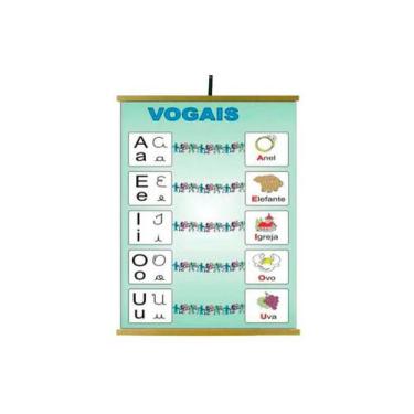 Imagem de Painéis Educativos - Painel Vogais 1200x900mm - Sonho de Criança