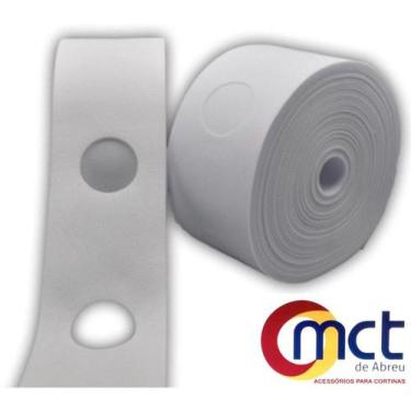 Imagem de Entretela TNT P/ Cortina C/Furo 10cm (28mm) - Diversas Medidas - MCT d
