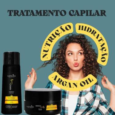 Imagem de Kit Terapia Capilar Hidratação Cachos Sanliss 2 Passos