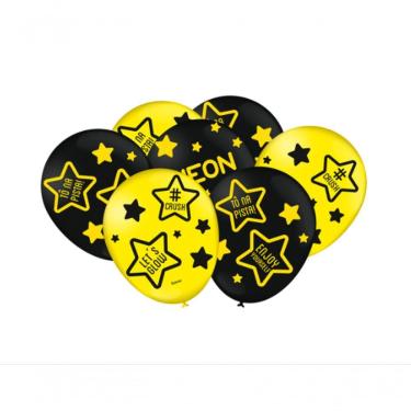 Imagem de Kit Balão Festa Neon Amarelo Brilha No Escuro - Pacote 25 Bexigas