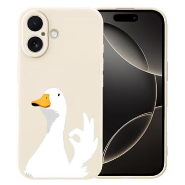 Imagem de MAYCARI Capa engraçada e fofa com gestos OK para iPhone 15 Pro Max de 6,7 polegadas, compatível com Magsafe, capa de borracha gel macia de silicone líquido de ajuste fino com forro de microfibra à