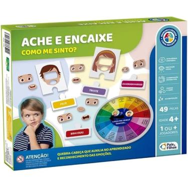 Imagem de Jogo Ache E Encaixe Como Estou Me Sentindo Emoções - Pais e Filhos