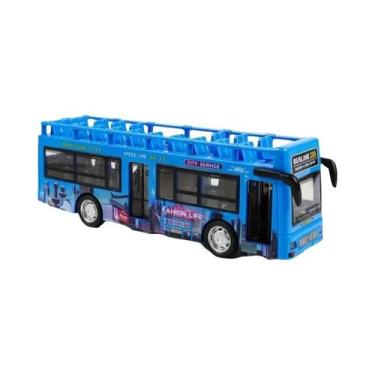 Imagem de Ônibus De Turismo De Dois Andares Para Meninos, Modelo De Brinquedo De