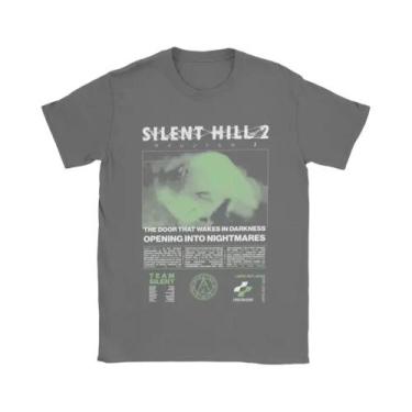Imagem de Camiseta Masculina Silent Hill 2 De Algodão Casual Com Manga Curta E G