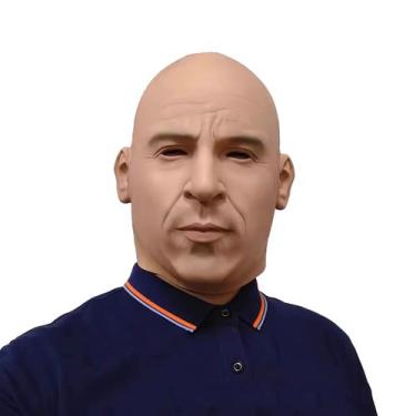 Imagem de Máscara de resina, festa de Halloween realista com rosto de látex para