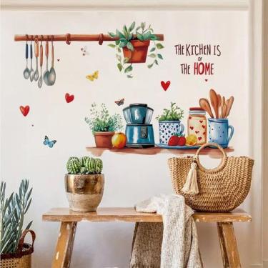 Imagem de Adesivos de parede Utensílios de cozinha PVC 30x90cm - yiweisai