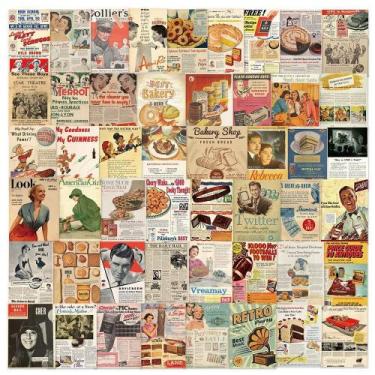 Imagem de Pacote de adesivos Retro Magazine Vintage Nostalgic Aesthetic - yiweis