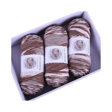 Imagem de Fio De Lã Colorido Em Gradiente Arco-Íris 360g, Espessura Média, Para 