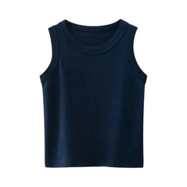 Imagem de Camiseta Regata De Algodão Para Meninos, Confortável E Respirável, Rou