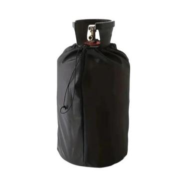 Imagem de Capa Protetora De Tecido Oxford Preto 210D Para Botijão De Gás Propano