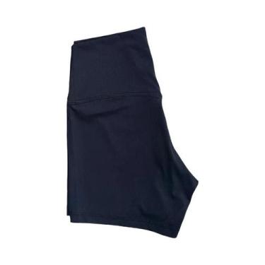 Imagem de Shorts de Yoga Fitness Feminino - Cintura Alta, Cor Sólida, Legging Ju